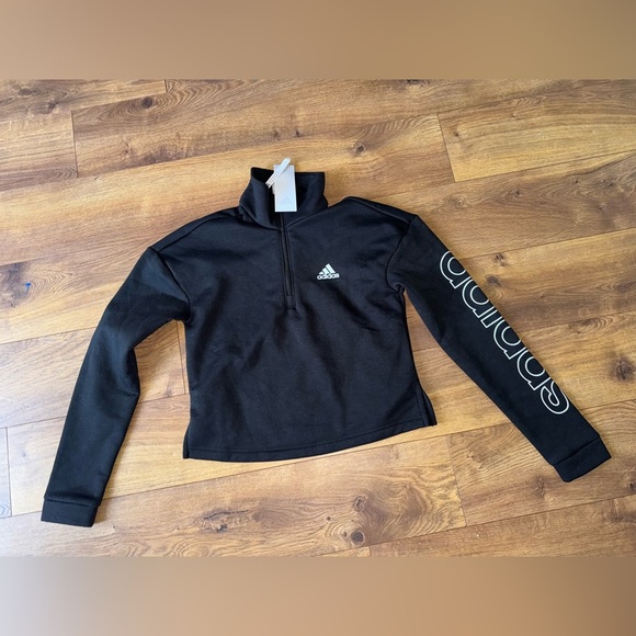 adidas Sweaters - Adidas XS womens Black Long Sleeve Top with Logo
